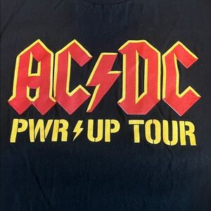 AC/DC Power Up Tour Graphic TShirt Black Size Medium